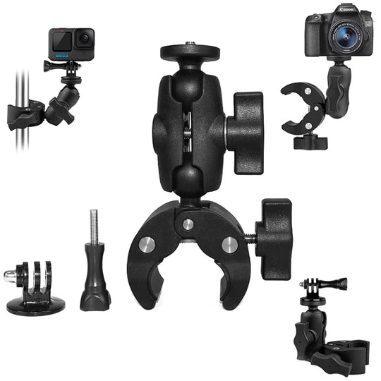 Soporte Tipo Ram 5cm Con Prensa Fácil Anclaje Cámaras Accion