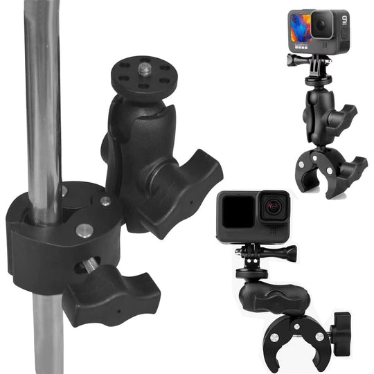 Soporte Tipo Ram 5cm Con Prensa Fácil Anclaje Cámaras Accion