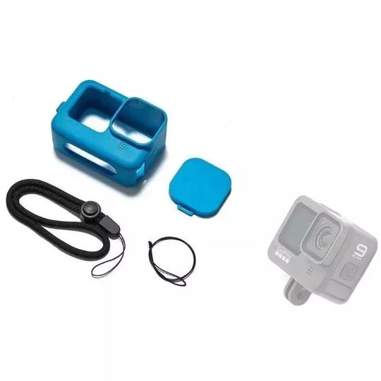 Funda Silicona Para Gopro Hero 9/10/11 + Vidrios Protectores - LA BOUTIQUE FOTOGRAFICA Funda para GoPro LA BOUTIQUE FOTOGRAFICA