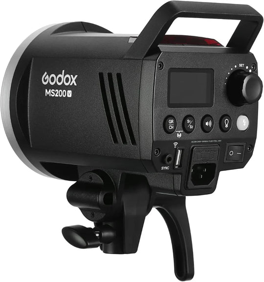 Lampara Godox MS200V Con Luz De Modelado Led Para Fotografia