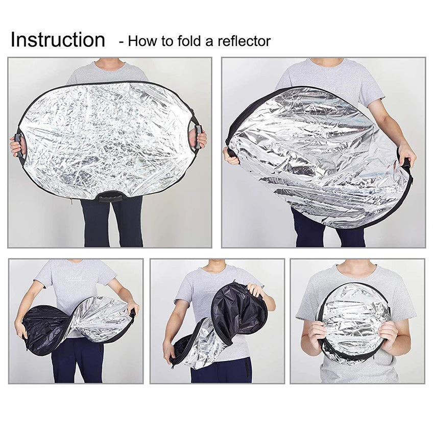 Reflector Flex 5 En 1 Ovalado Selens Con Agarradera