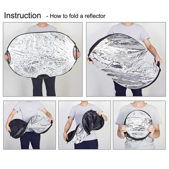 Reflector Flex 5 En 1 Ovalado Selens Con Agarradera