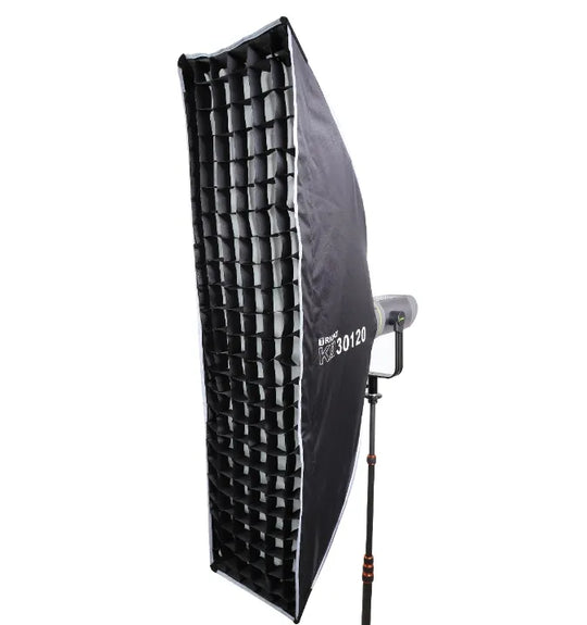 Softbox Stripbox 30x120cm Bowens Armado Rapido Triopo K3