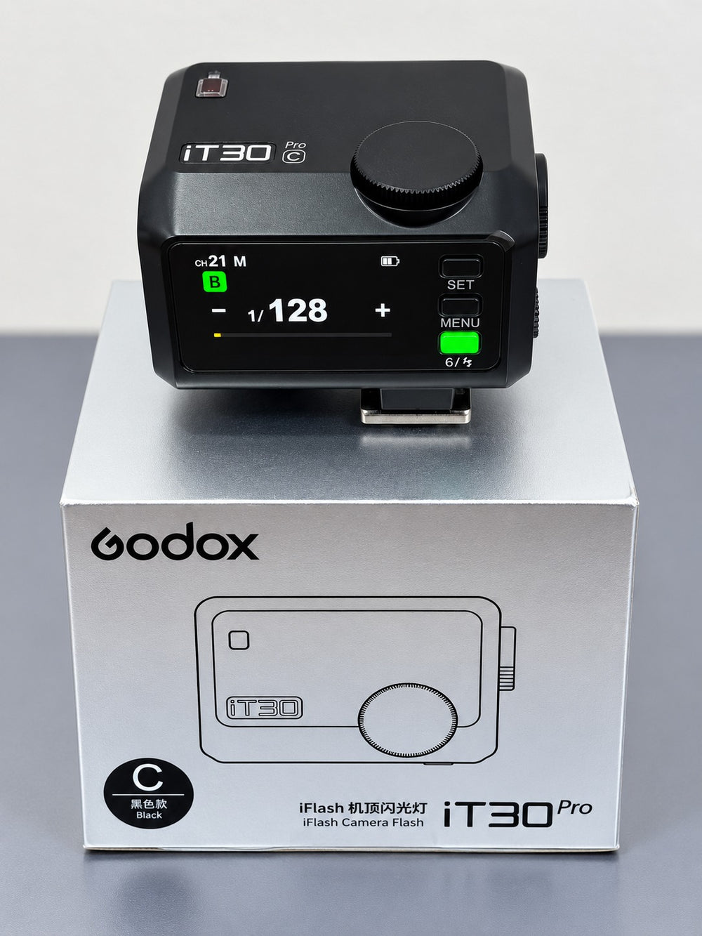 FLASH IT30PRO CANON MINI Y DISPARADOR HSS GODOX