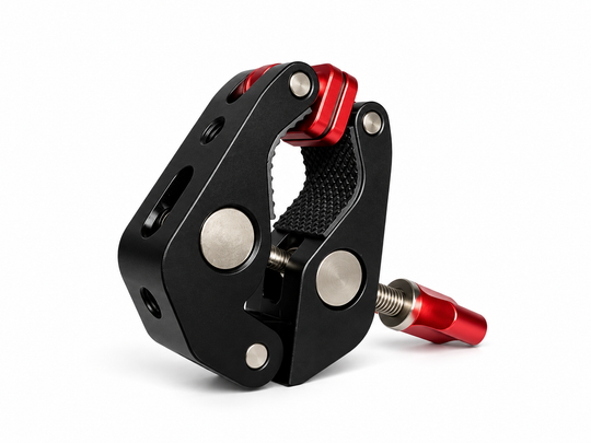 Mini Clam Tipo Cangrejo Grande Fino Con Tornillo Rojo O045