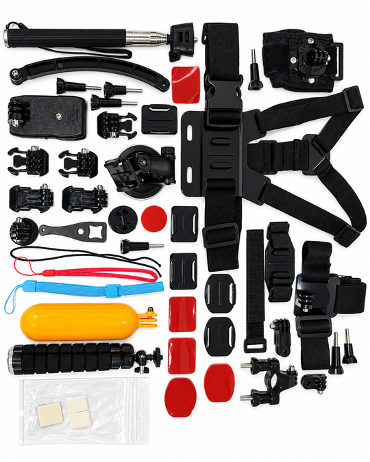KIT 50 En 1 Accesorios De Go Pro Para Cámaras Deportivas