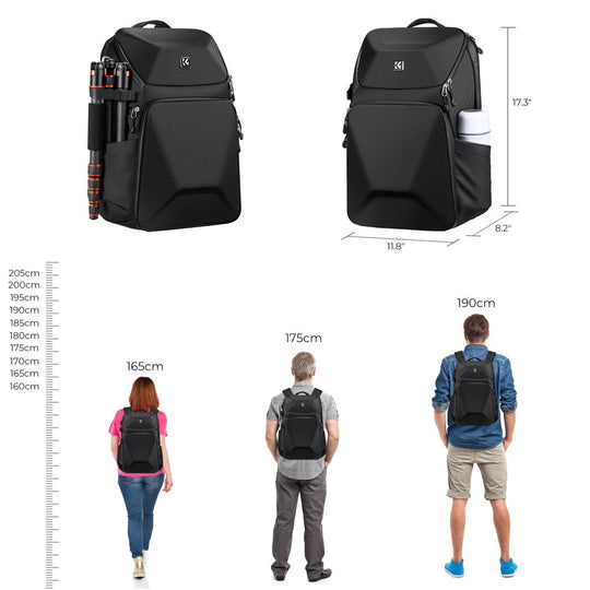 Maleta K&F Concept Impermeable Para Cámara 20L Carcasa Rígida