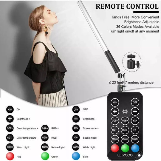 Kit Barra De Luz Led Rgb Profesional+ Soporte+ Tripode - LA BOUTIQUE FOTOGRAFICA LA BOUTIQUE FOTOGRAFICA