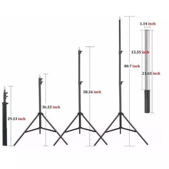 Kit Barra De Luz Led Rgb Profesional+ Soporte+ Tripode - LA BOUTIQUE FOTOGRAFICA LA BOUTIQUE FOTOGRAFICA