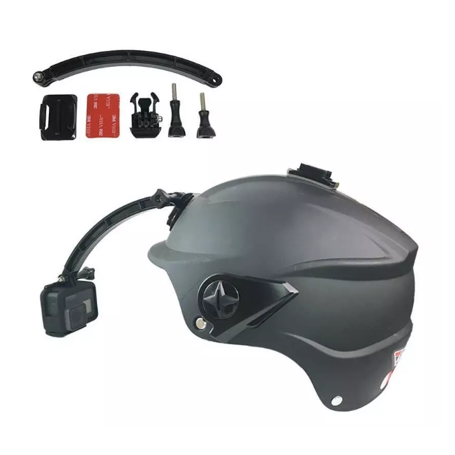 Kit Brazo Extensor Curvo Casco Cámara De Acción