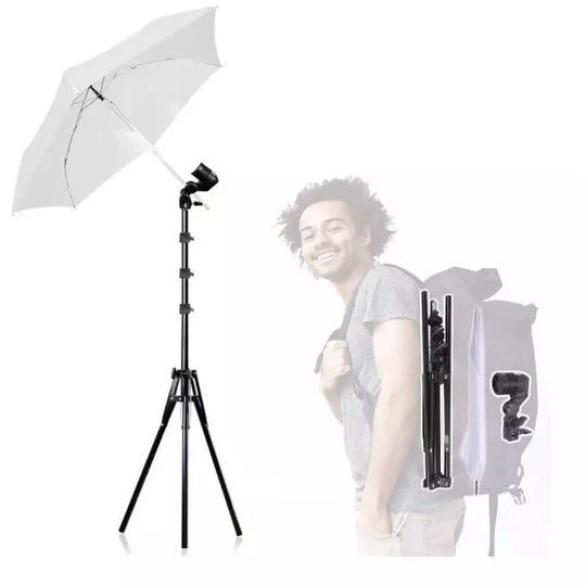 Kit Iluminación Estudio Fotografía Trípode + Sombrilla