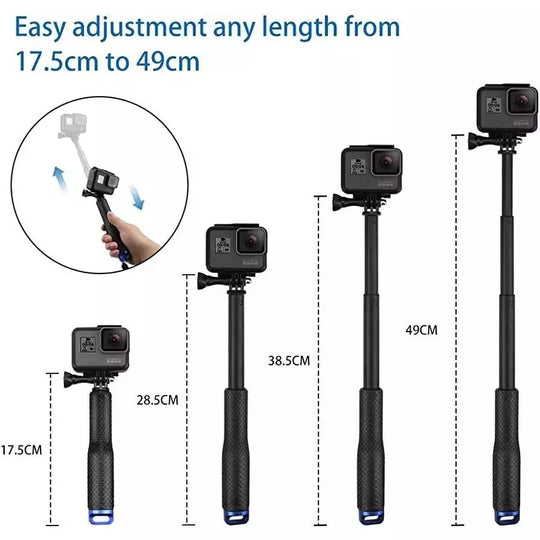 Monopod Sumergible Selfie Aluminio Para Camaras De Accion - LA BOUTIQUE FOTOGRAFICA ACCESORIOS GOPRO LA BOUTIQUE FOTOGRAFICA
