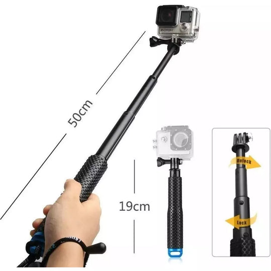 Monopod Sumergible Selfie Aluminio Para Camaras De Accion - LA BOUTIQUE FOTOGRAFICA ACCESORIOS GOPRO LA BOUTIQUE FOTOGRAFICA
