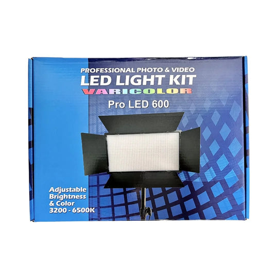 Luz Led Bicolor 40W, 2 Baterias + Cargador Adap LED600PRO