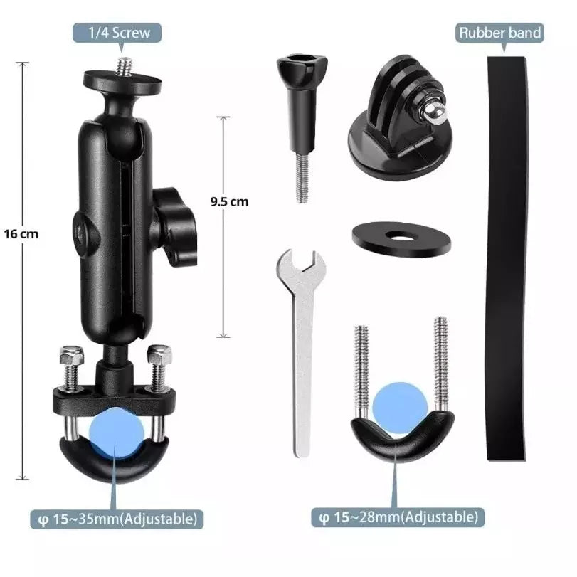 Soporte Tipo Ram Alta Calidad Motowolf Abrazadera Para Tubos - LA BOUTIQUE FOTOGRAFICA ACCESORIOS CAMARA DE ACCION LA BOUTIQUE FOTOGRAFICA