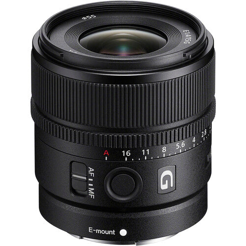 Lente Sony E 15 mm f/1,4 G