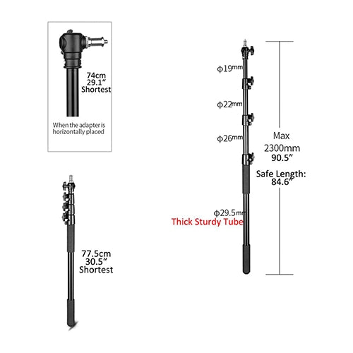 Soporte Monopod De Mano Para Flash o Luz Portatil 230cm