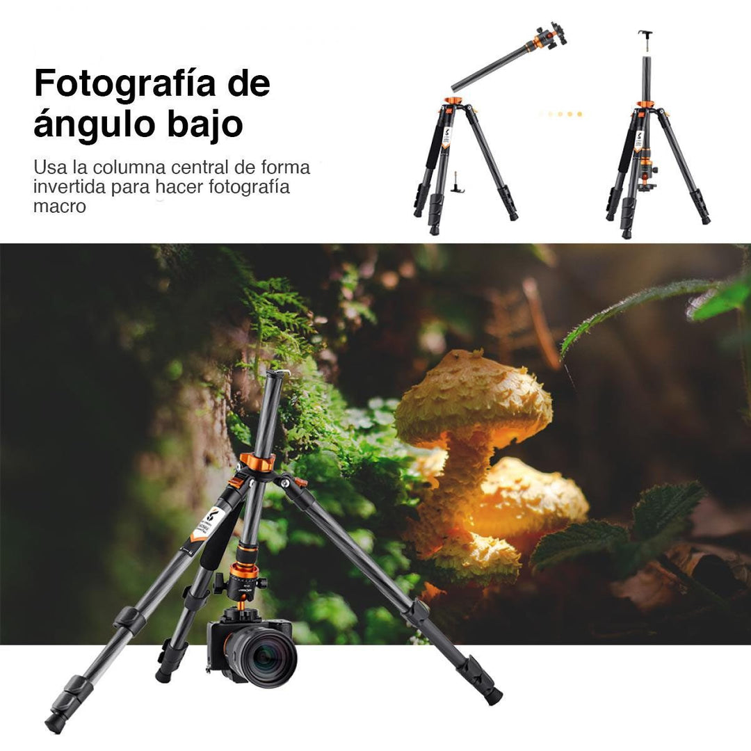Trípode En Fibra De Carbono Cabeza de Bola Monopie K&F Concept