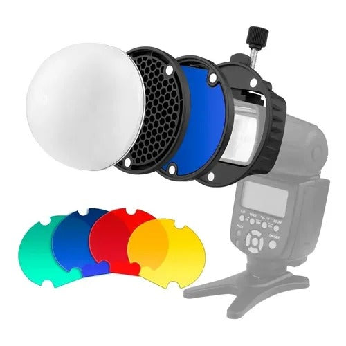 KIT DE DIFUSORES PARA FLASH DE FOTOGRAFIA TRIOPO TR-08