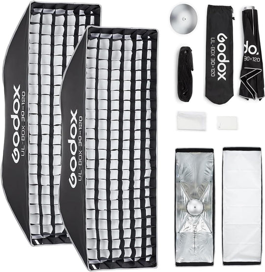 SOFTBOX ARMADO RAPID 30X120CM BOWENS+GRID GODOX UL-BOX30X120