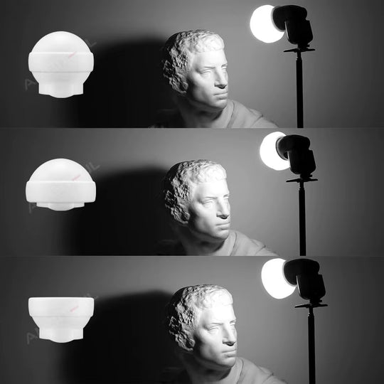 DIFUSOR ESFERICO EN SILICIONA PARA FLASHES GODOX AKR-22