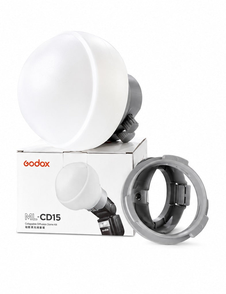 DIFUSOR ESFERA PARA LUZ Y FLASH DE 15CM GODOX ML-CD15