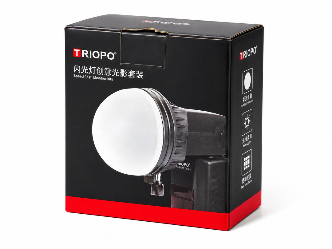 KIT DE DIFUSORES PARA FLASH DE FOTOGRAFIA TRIOPO TR-08