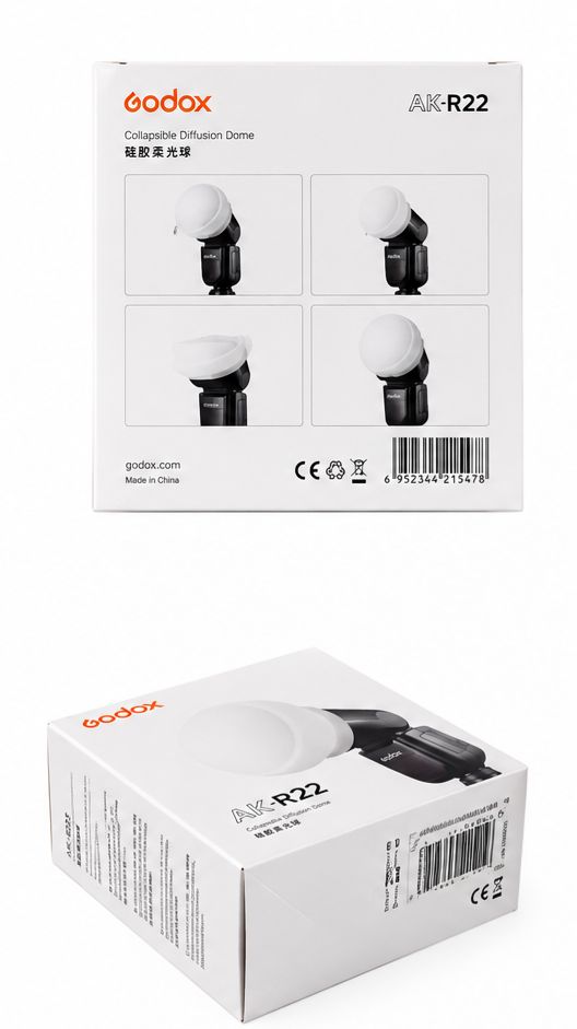DIFUSOR ESFERICO EN SILICIONA PARA FLASHES GODOX AKR-22