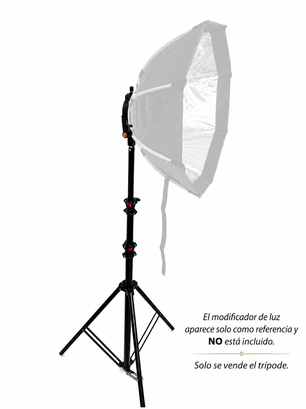 TRIPODE STAND DE LUZ ROBUSTO 2,65 MTS ALEACION ALUMINIO 802