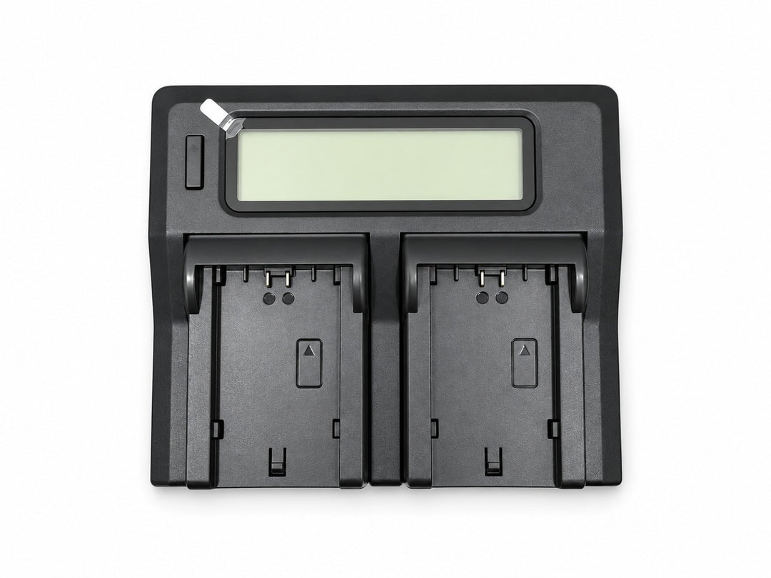 CARGADOR CAISI DUAL CARGA RAPIDA PARA BATERIA LP-E6 CÁMARAS CANON EOS 5D Mark II- 5D Mark III- 5D Mark IV- 5DS- 5DS R- 6D- 6D Mark II- 7D- 7D Mark II- 60D- 70D- 80D- R