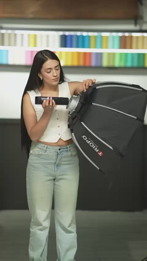 Soporte Para Flash Triopo Con Montura Bowens TR05B